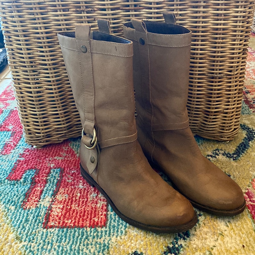 Cole Haan Nike Air Mid-Calf Pull-On Riding Boots Sz 8 $275 LAST CALL